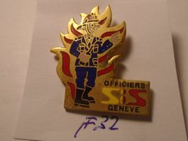 1 Feuerwehr Offiziere Genf SIS Pin (F32)