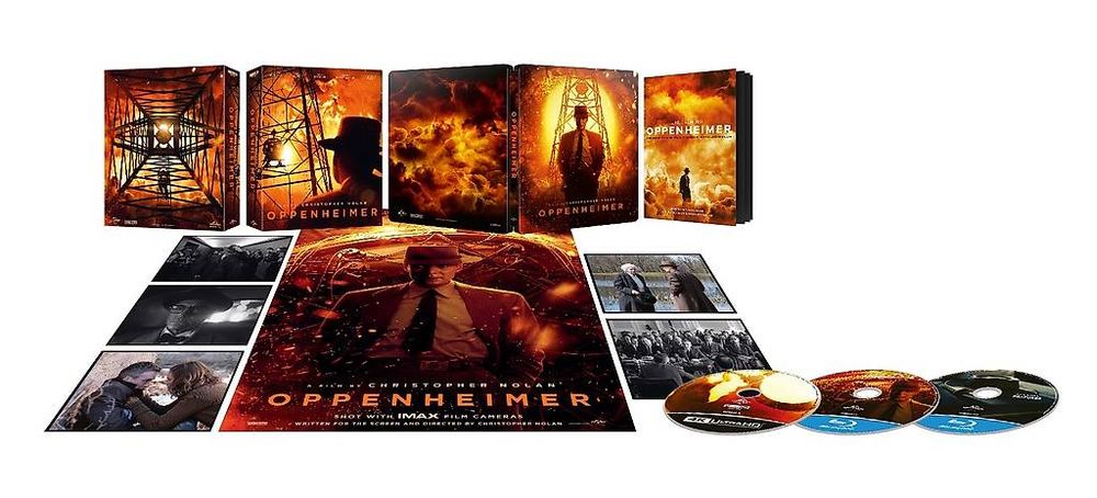 Oppenheimer  2023  4K  Limited Steelbook Edition   4K UHD Bluray Bonus Bluray
