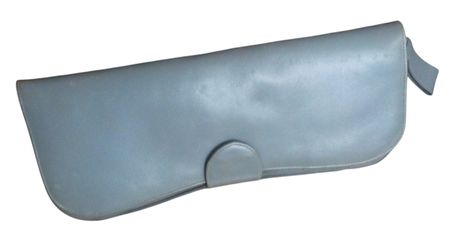 Clutch Vintage Leder grau