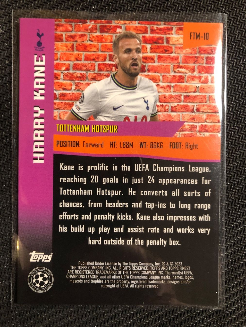 Topps Carte collezionabili: Topps Finest Harry Kane The Man Half Case-Hit – Usato da Wangenried venduto da Garagara 1