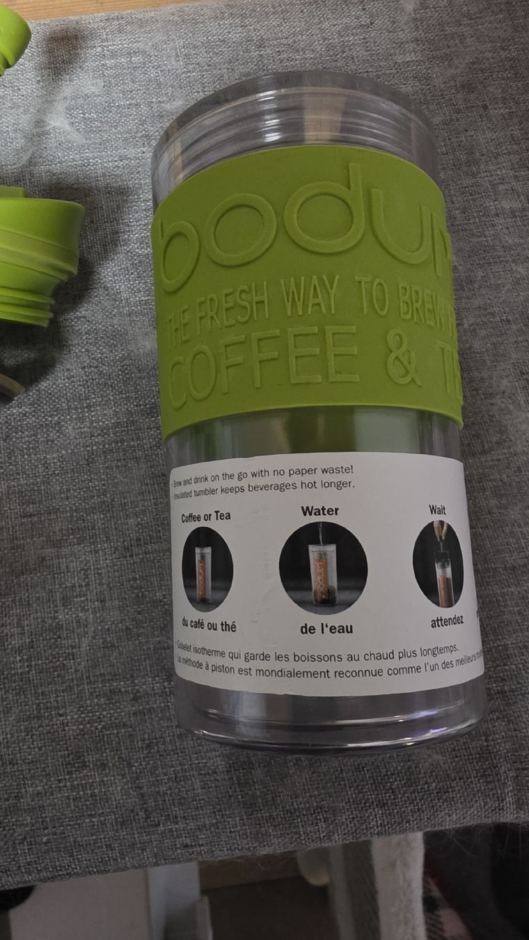 Bodum Macchine per caffè & Macchine per espresso: Bodum Kaffeebereiter, Teebereiter Reisebecher Grün Neu – Nuovo (secondo la descrizione) da Grossaffoltern venduto da kaefer14 2