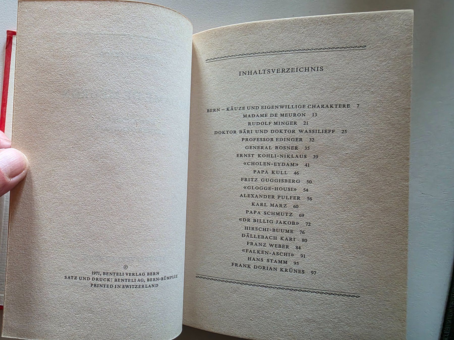 Bücher: Hansruedi Lerch - Madame de Meuron und and. Berner Originale – Gebraucht aus Walterswil BE von Lonitti 2