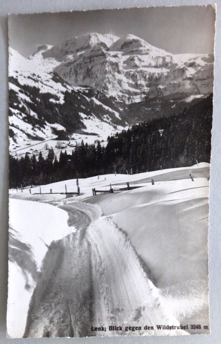 Ansichtskarten: Lenk : Blick gegen den Wildstrubel 3248 m – Gebraucht aus Fétigny von Billy2miny