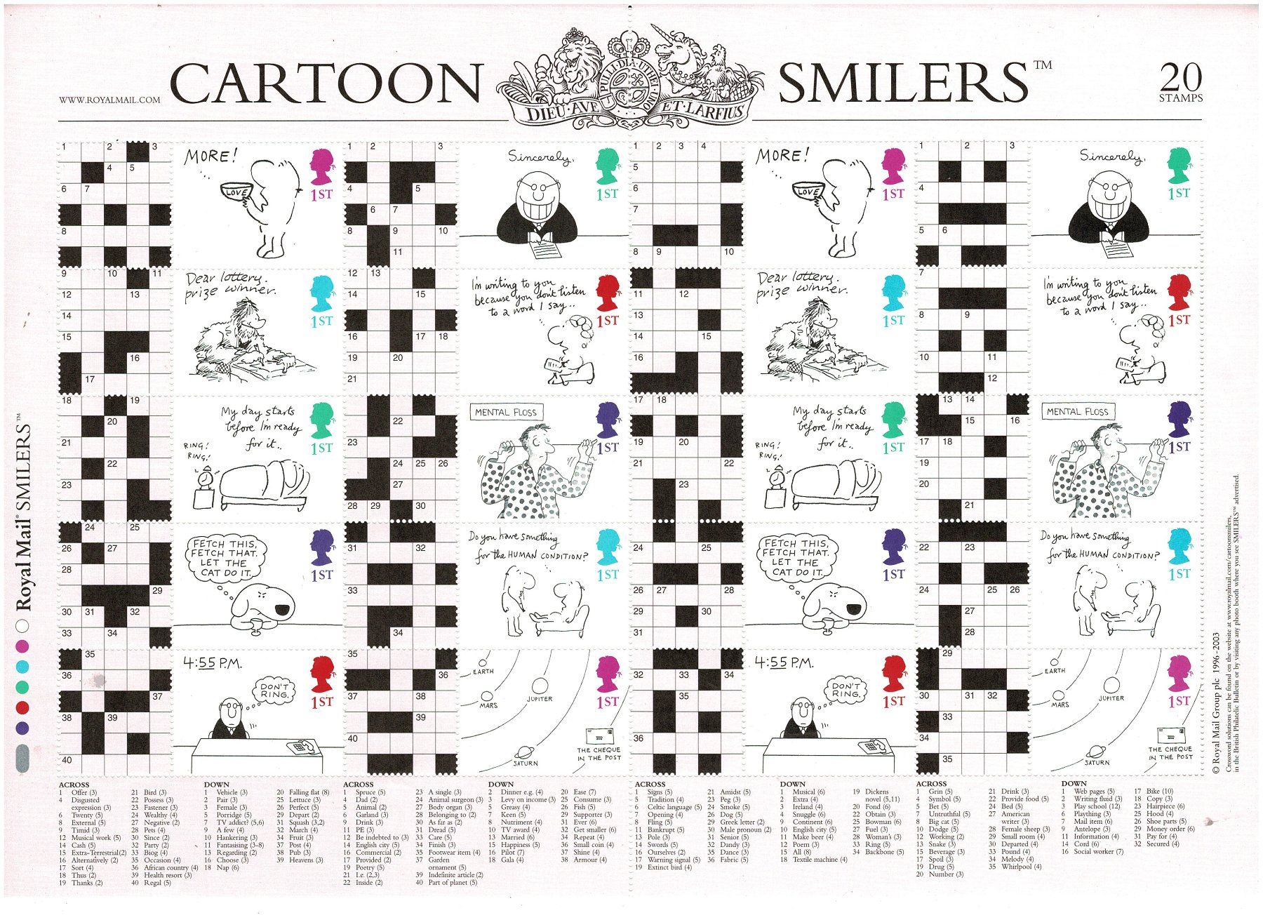 Tutti i francobolli: UK Cartoon Smilers 1 KB ** – Nuovo (secondo la descrizione) da Lausanne venduto da Whorvath