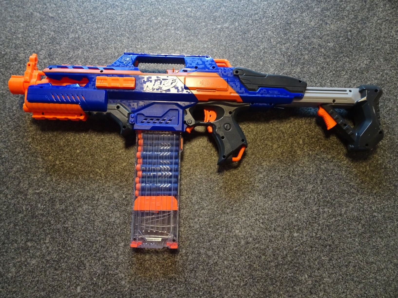 Nerf Spielzeuge: Nerf N-Strike Elite Rapidstrike CS-18 mit 20 Darts – Gebraucht aus Langenbruck von  1