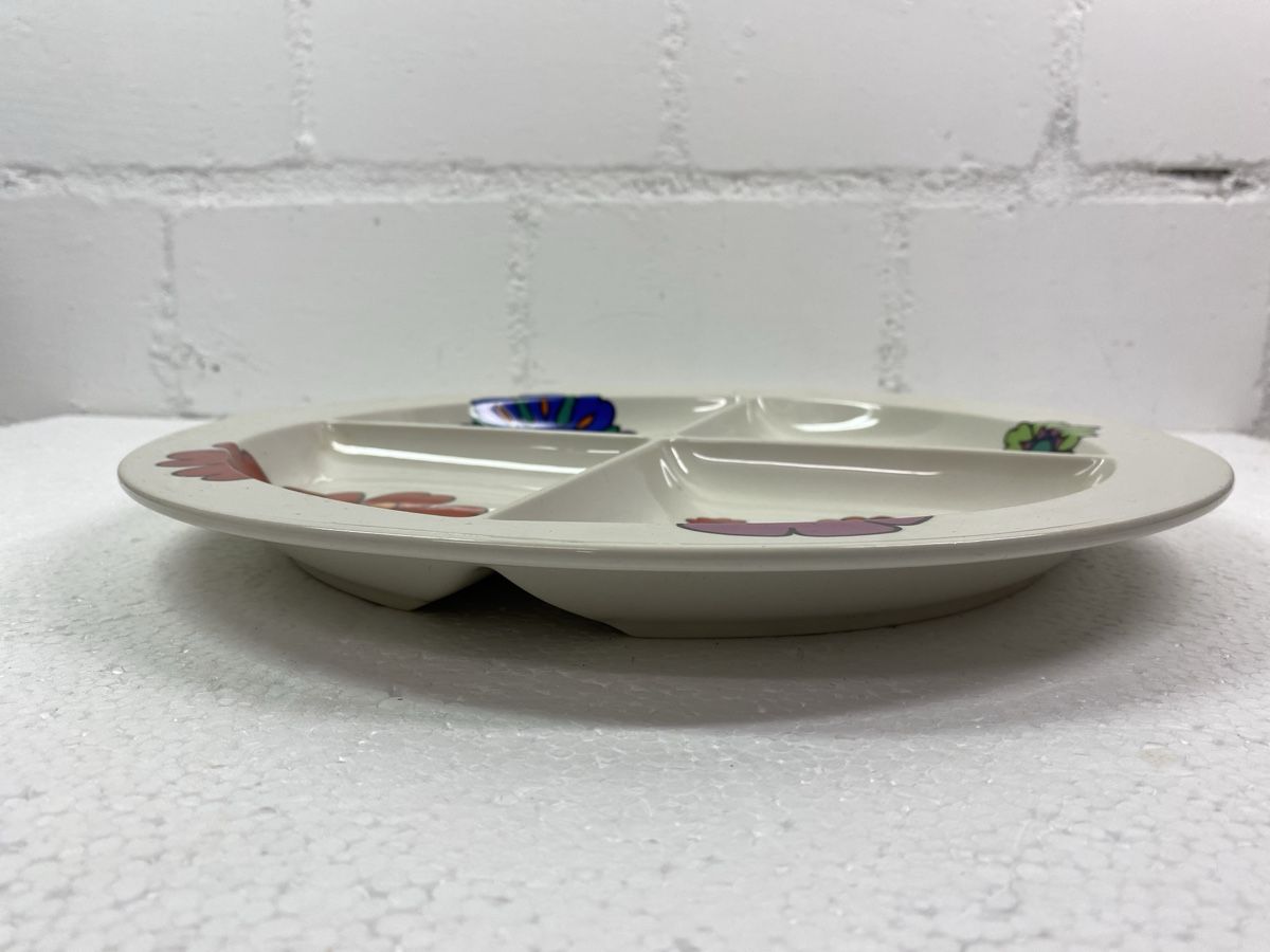 Villeroy & Boch Teller: Teller Villeroy & Boch Blumenmuster viergeteilt – Gebraucht aus sursee von trilli-tralli 3