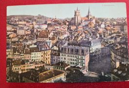 Lausanne, um 1900, coloriert.