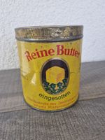 Reine Butter Dose, Vintage, Gelb, "eingesotten", Selten!