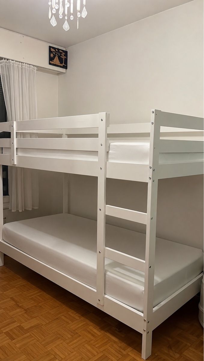 Letti: MYDAL Structure lits superposés, blanc, 90x200 cm, IKEA – Usato da Genève venduto da Ishra31
