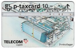 10.- Telecom PTT, Zentrallager - seltene Geschenk Taxcard