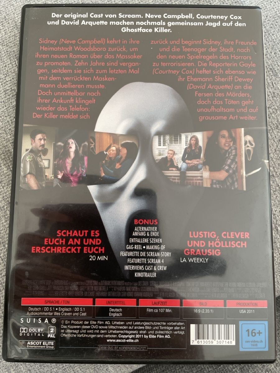Tutti i DVDs: Scream 4 – Usato da Moosseedorf venduto da Mojash3 1