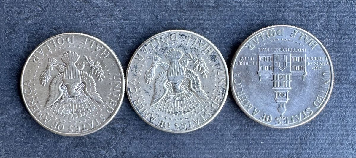 Tutti le monete: 2 x 1/2 Dollar Kennedy 1964 – Usato da Meilen venduto da coins4sale 1