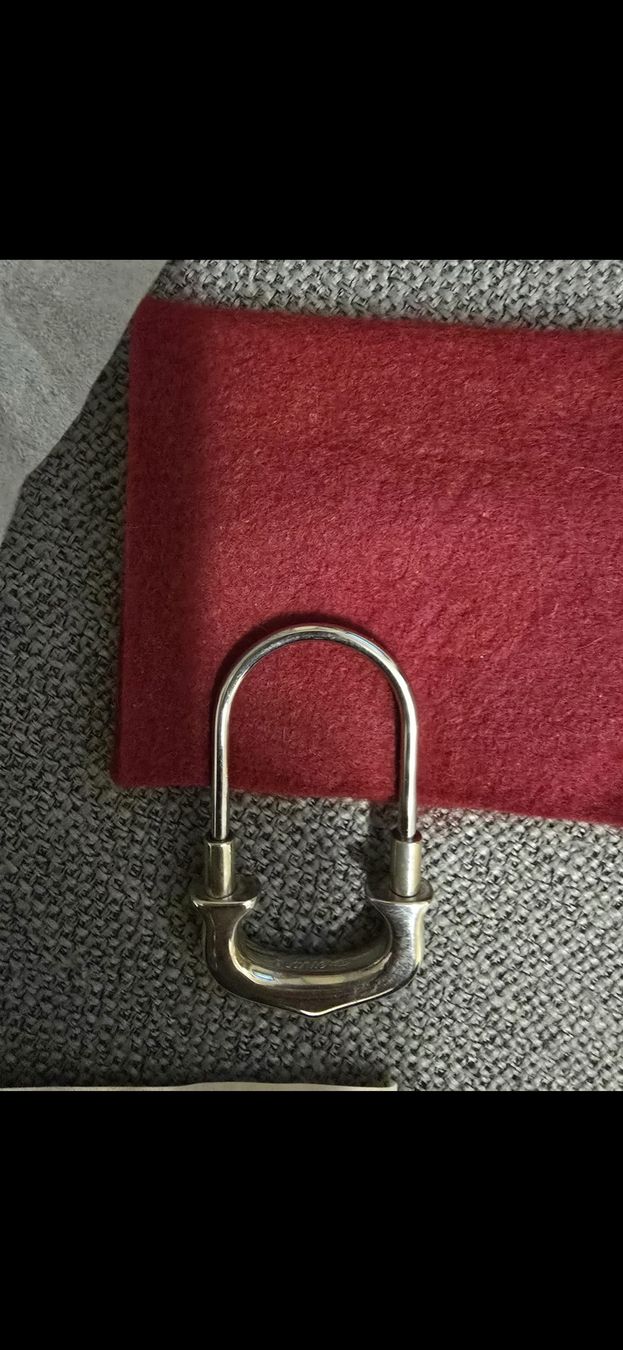 Cartier Portachiavi: Authentic Cartier Keychain C Vintage Sterling Silver – Usato da Vésenaz venduto da Angela.C3
