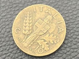 Italien Münze - Regno d'Italia 1939 - Vittorio Emanuele III
