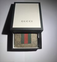 Geldbörse Gucci Herren Leder gestreift gebraucht mit Box