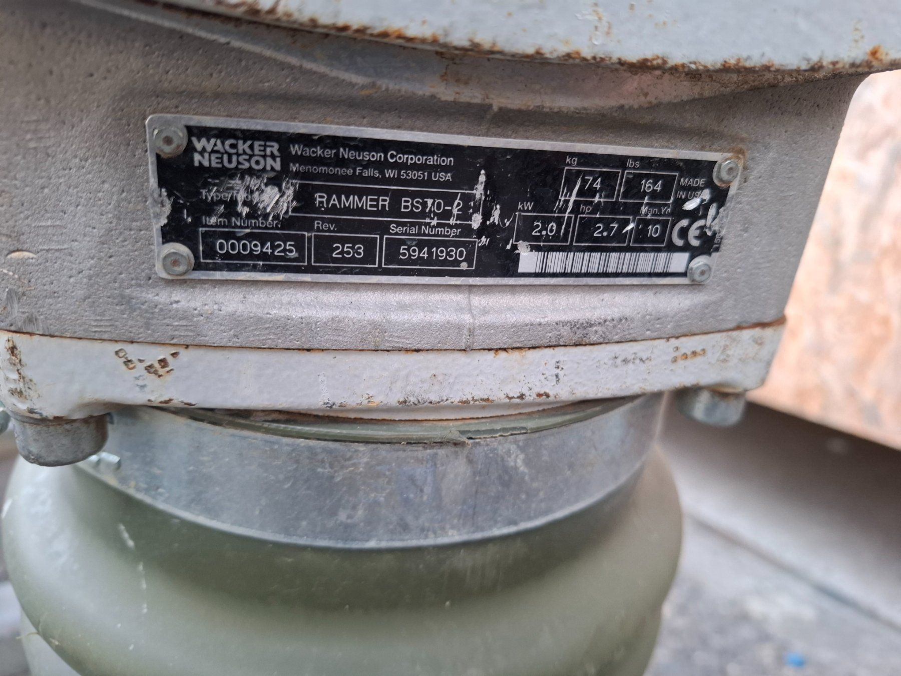 Wacker Neuson Tutte le macchine: Grabenstampfer Wacker Bs 70-2 – Usato da tamins venduto da MagazinGRZH 1