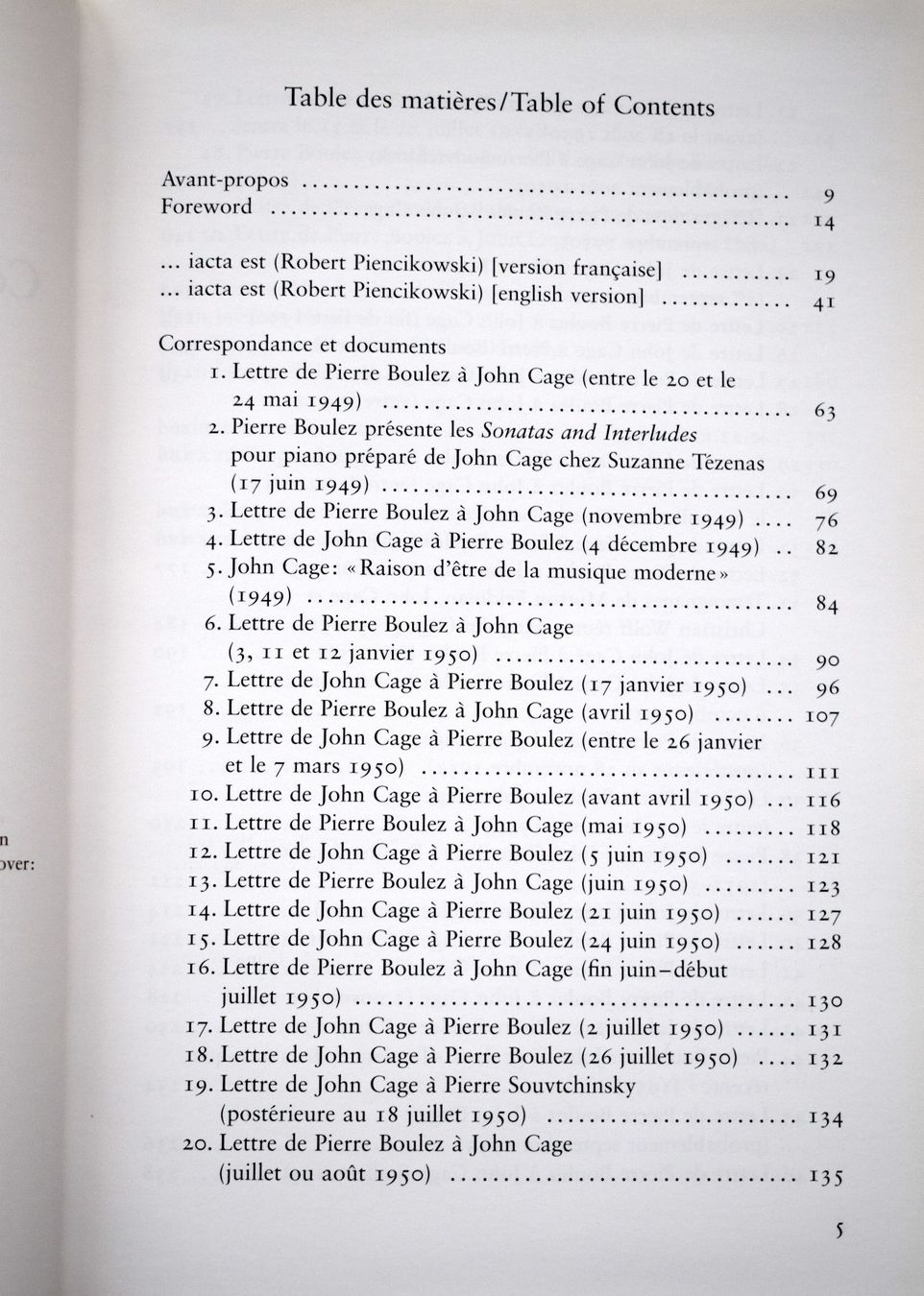 Bücher: John Cage Boulez Pierre Correspondance Documents – Neu (gemäss Beschreibung) aus Dulliken von ichwettichhett 2