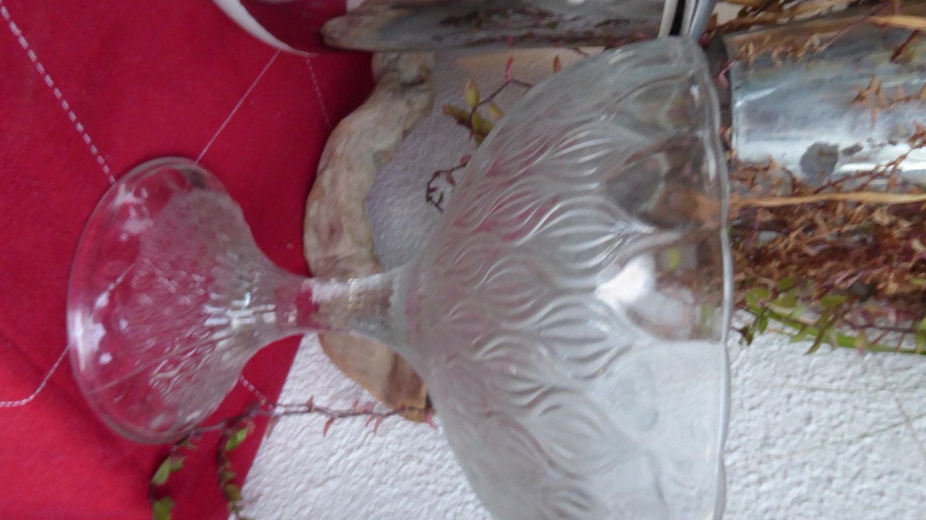 Ciotole: Alte Glasfrüchte Schale mit Stiel – Usato da Sargans venduto da Benziner 4