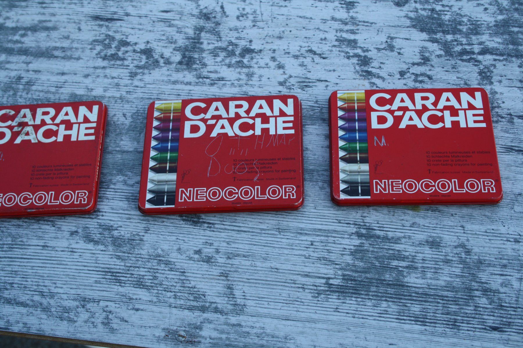 Caran D'Ache Penna & Evidenziatori: CARAN D`ACHE NEOCOLOR BLECHDOSEN – Usato da Wauwil venduto da Pneuedy 1
