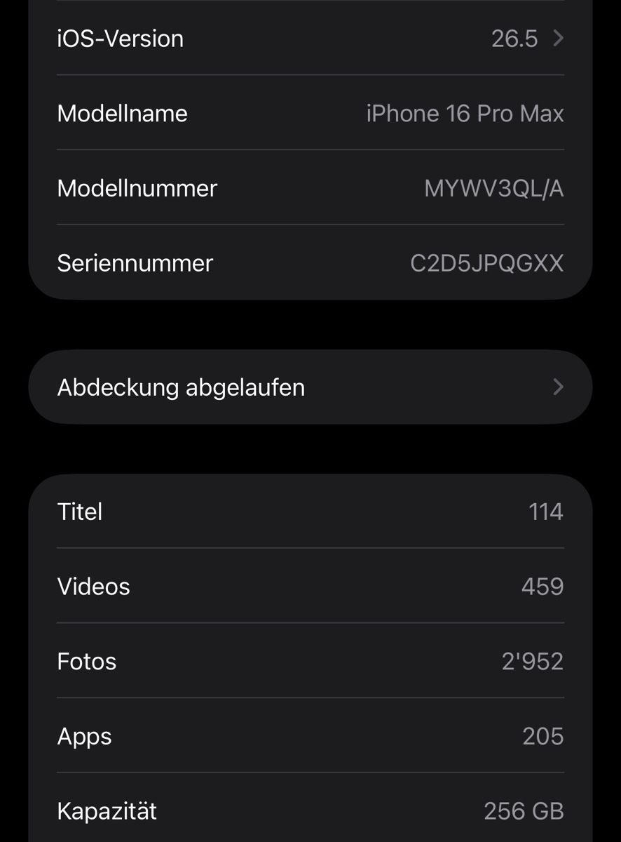 Apple Handys / Smartphones: iPhone 16 Pro Max 256 GB – Gebraucht aus Dorf von Mustang930 8