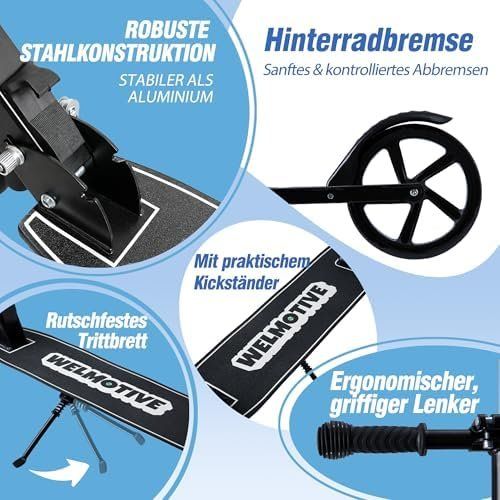 Kickboard: Kinder Erwachsene Klappbarer Cityroller – Neu und originalverpackt aus Hundwil von Mr.Wong 6