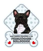 Hundeschild mit Saugn.FRANZ.BULLDOGGE-SC
