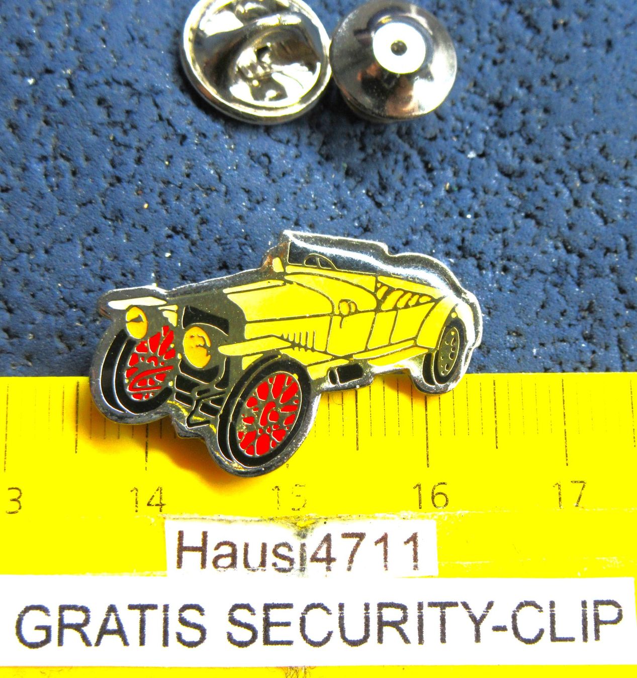 Placchette & Badge: HISPANO SUIZA AUTO PIN GLASIERT MIT SECURITY-CLIP – Usato da Ettingen venduto da Hausi4711