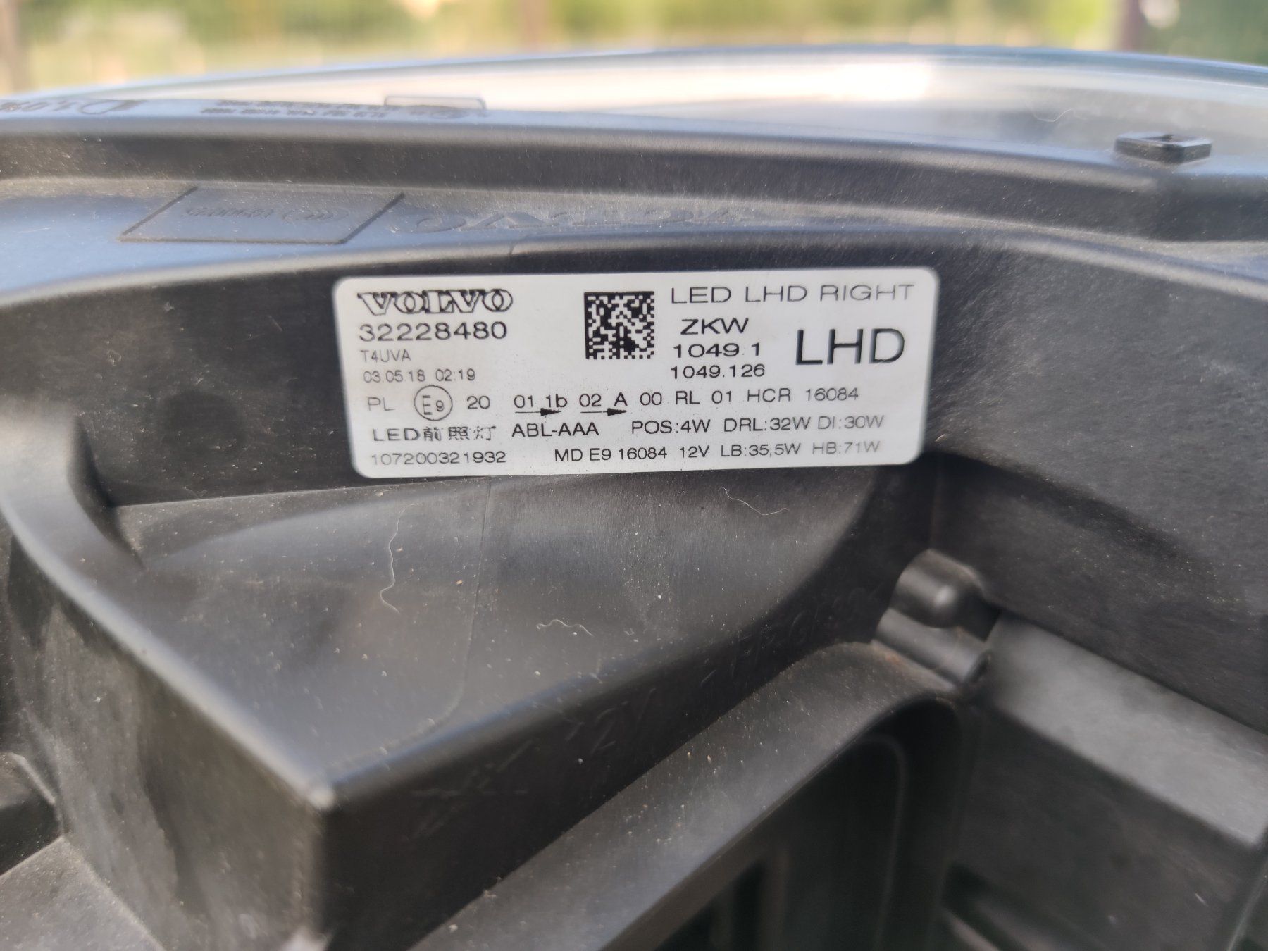 Volvo Fari: Original led Scheinwerfer Volvo v40 – Usato da Thunstetten venduto da Delta79 1