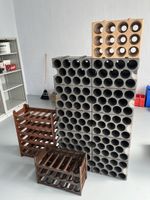 Weinregale aus Kunststoff, Stapelbar