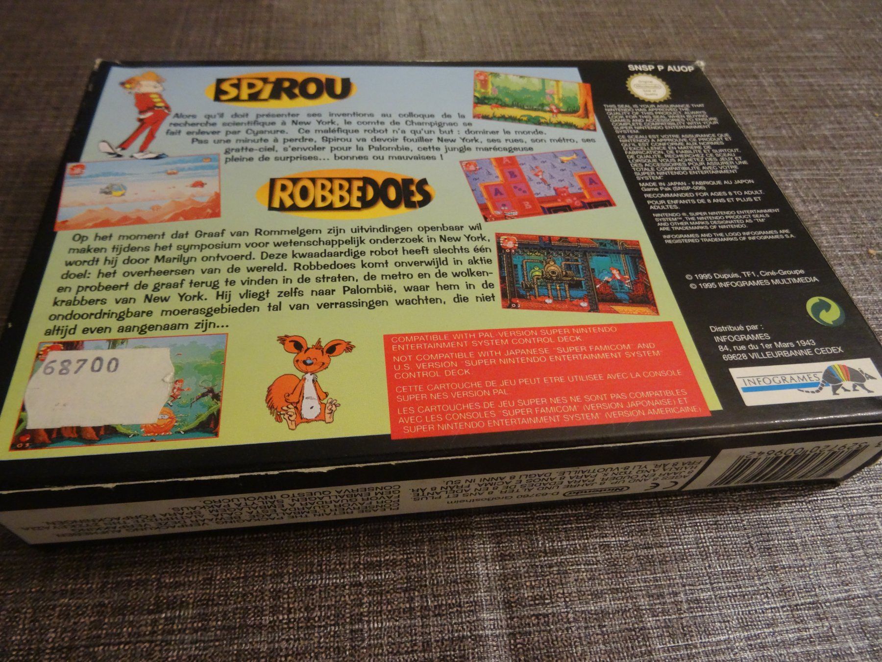 Nintendo Jeux: Spirou  mit OVP SCHACHTEL – D'occasion à Olten par Disc-Ausverkauf 1