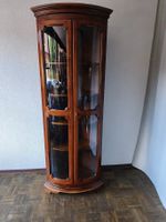 Hochwertige Eckvitrine Selva Vitrine Schrank Massiv Holz