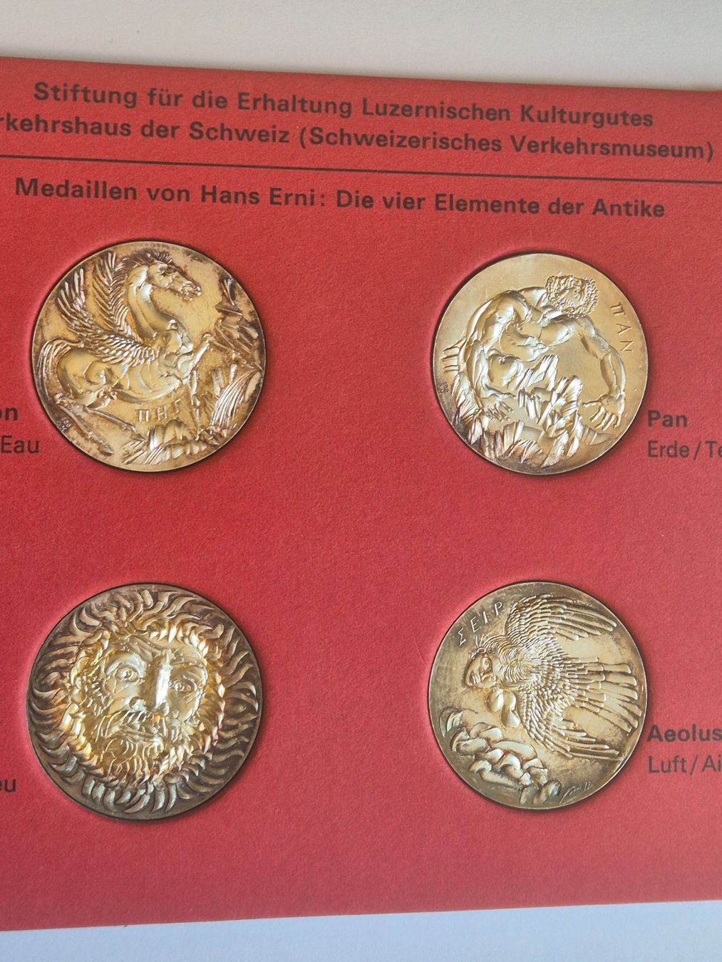 Medaglie: Die 4 Elemente von Hans Erni Silber ab 1 Fr. – Usato da Luzern venduto da Vreneli_1 3