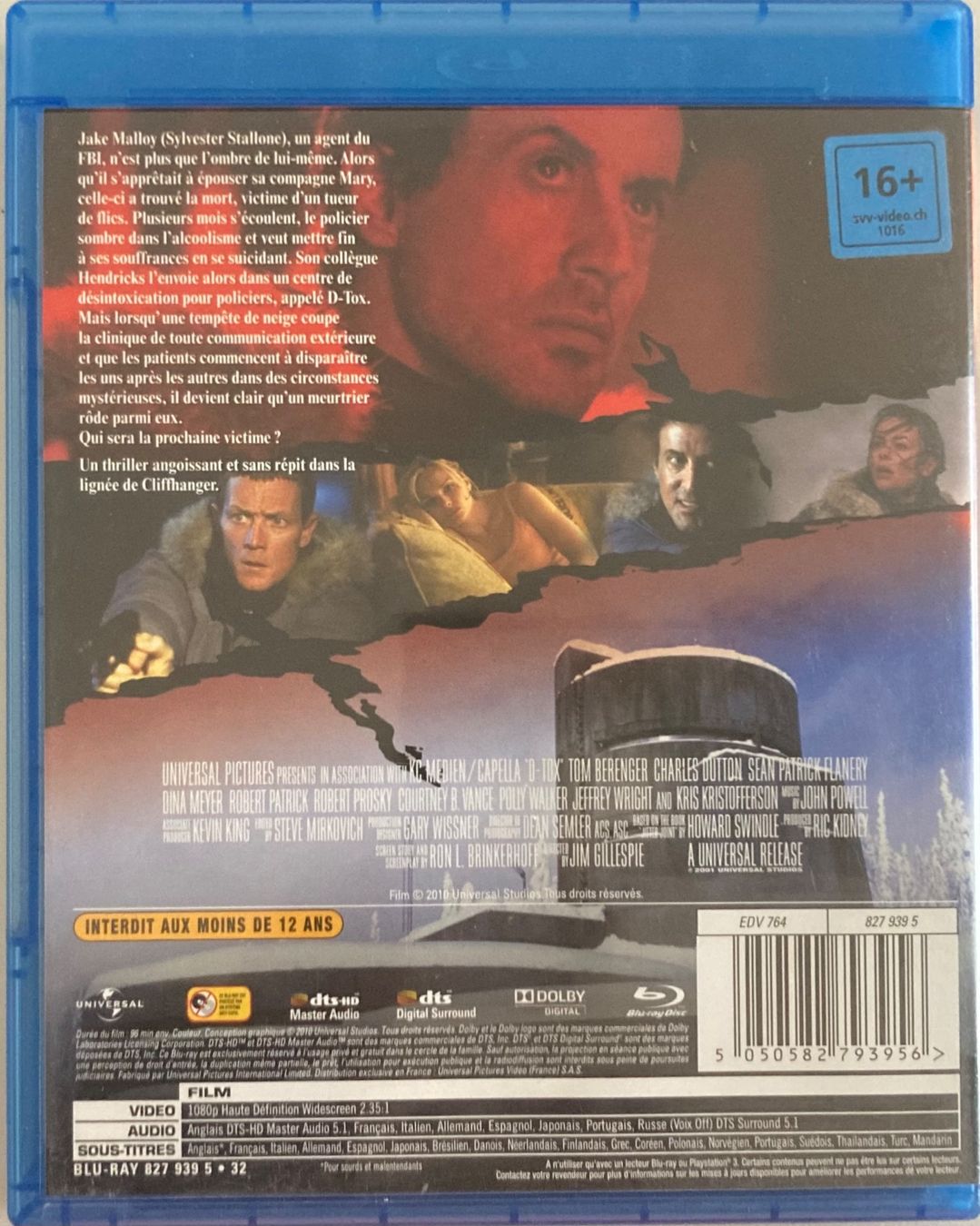 Alle DVDs: SYLVESTER STALLONE - D-TOX – Gebraucht aus Poliez-Pittet von Newtown-Records 1