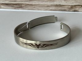 Edelstahl Armspange Herren