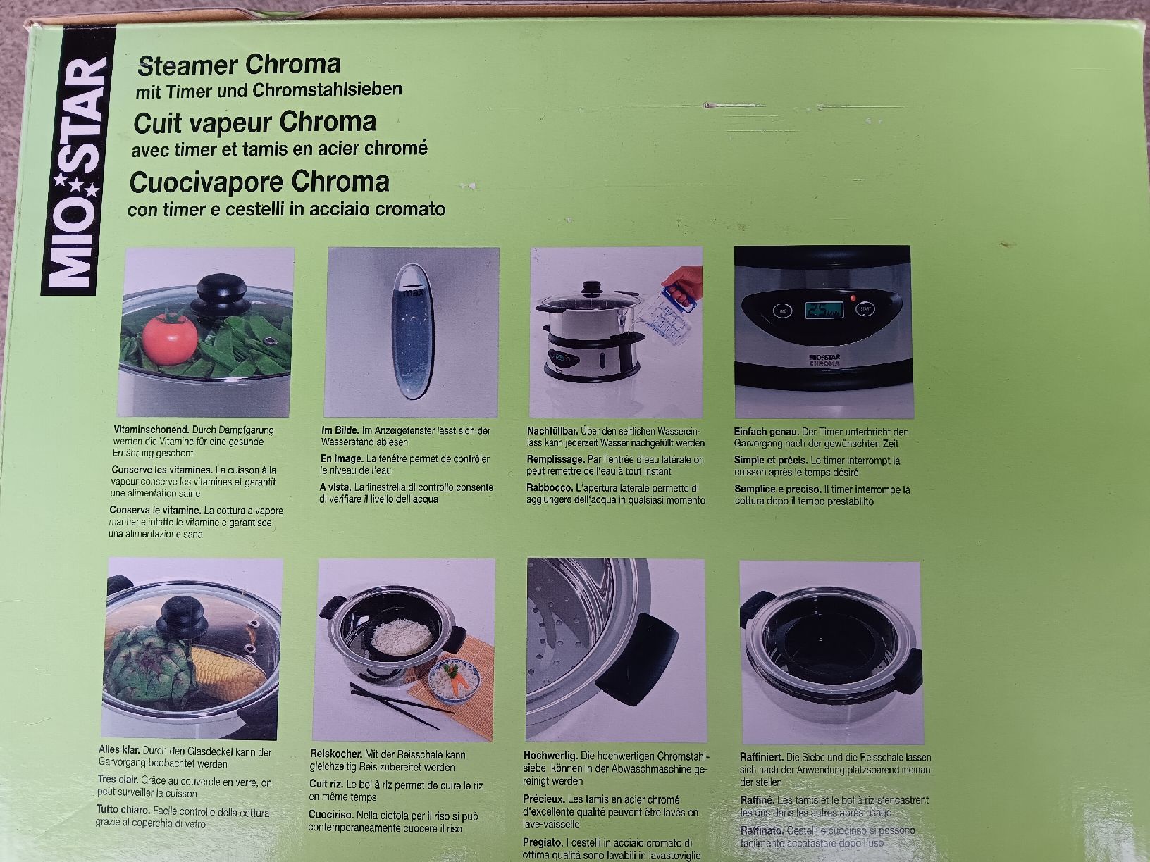 Mio Star Elettrodomestici da cucina: cuit vapeur chroma – Nuovo e nell'imballaggio originale da fribourg venduto da lambertstephane 1