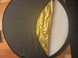 Reflektor faltbar Gold Silber Weiss Schwarz Durchmesser 80cm