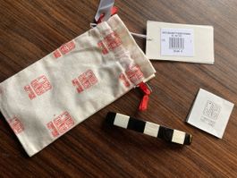 L‘Indochineur Haarspange schwarz weiss neu