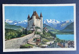AK Thun Schloss und Blüemlisalp