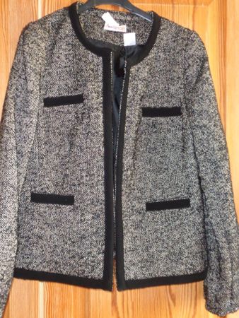 Jacke, franz. Designe, Gr.38, 15% Wolle Tweed