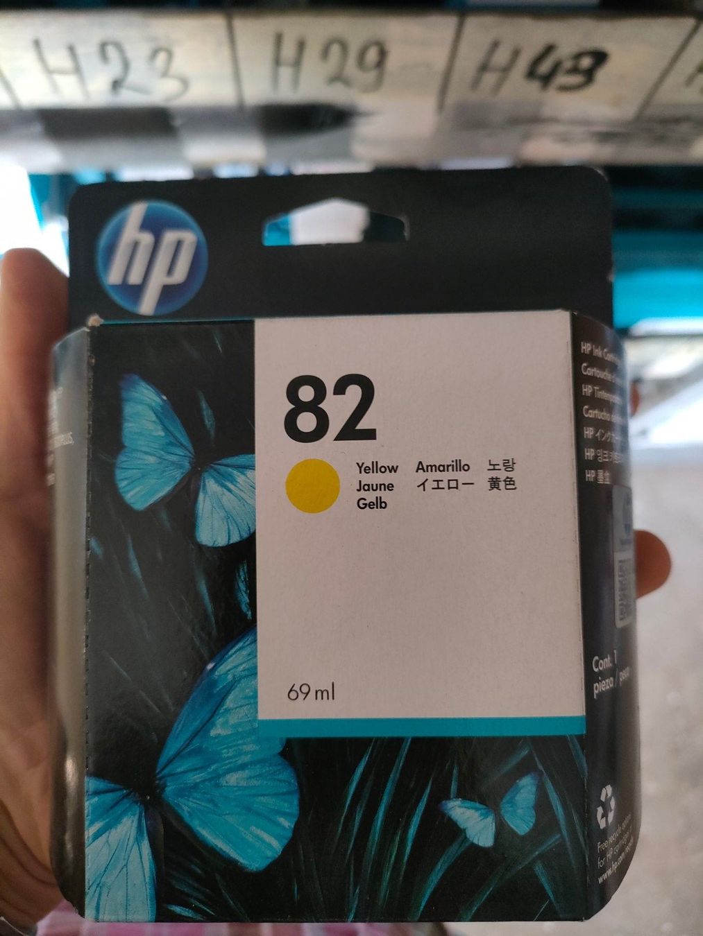 Hewlett Packard Cartucce per stampanti & toner: HP Tinte No. 82 yellow 69ml – Nuovo e nell'imballaggio originale da Schongau venduto da inf_d8qn