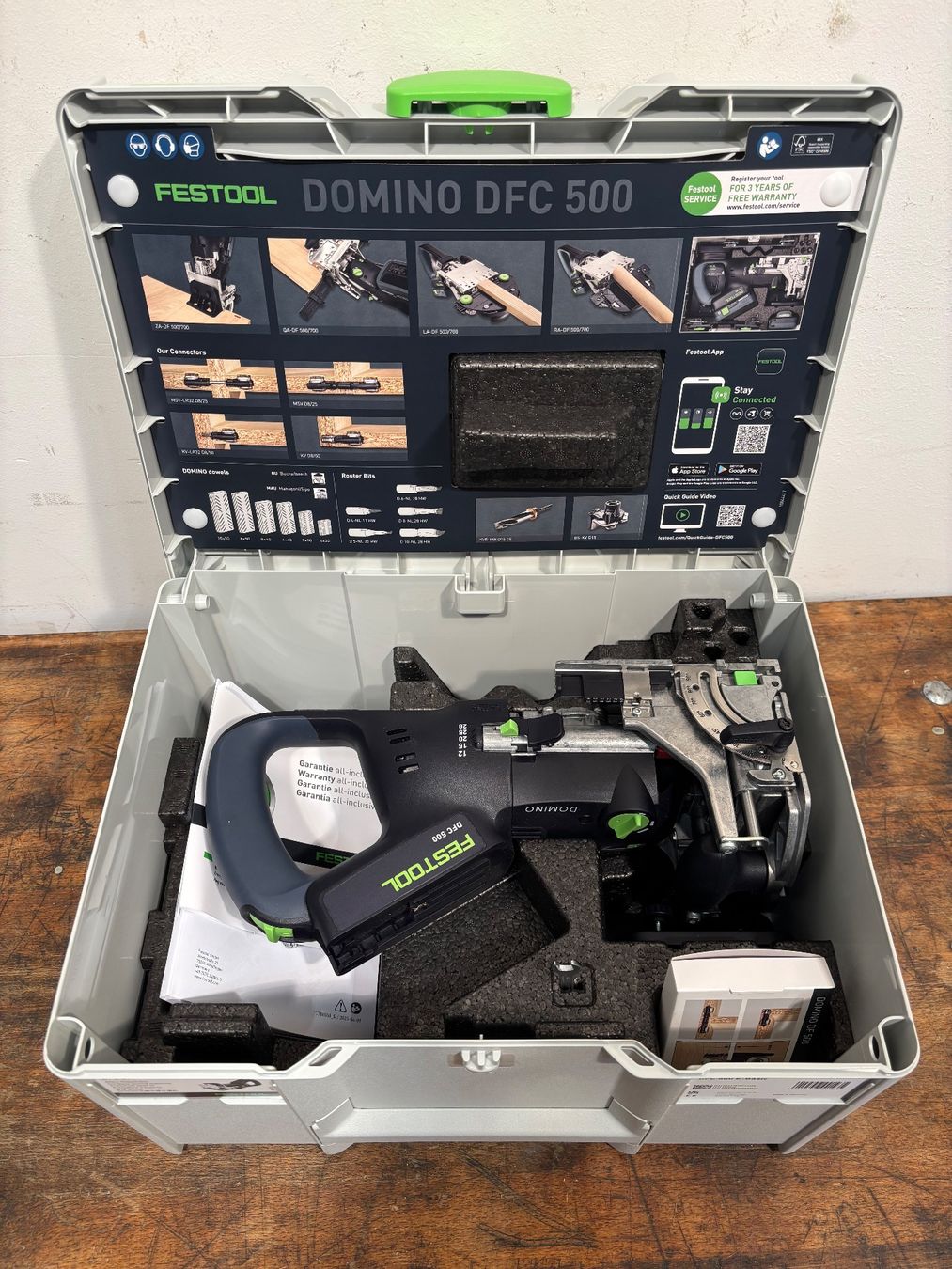 Festool Alle Maschinen: Festool Akku-Dübelfräse Domino DFC 500 E Basic Neuwertig – Neu (gemäss Beschreibung) aus Winterthur von ReUse_Baumarkt 6