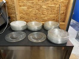 40 coole Glasteller, Sommersalate ,Dessert etc 29 cm Durchme