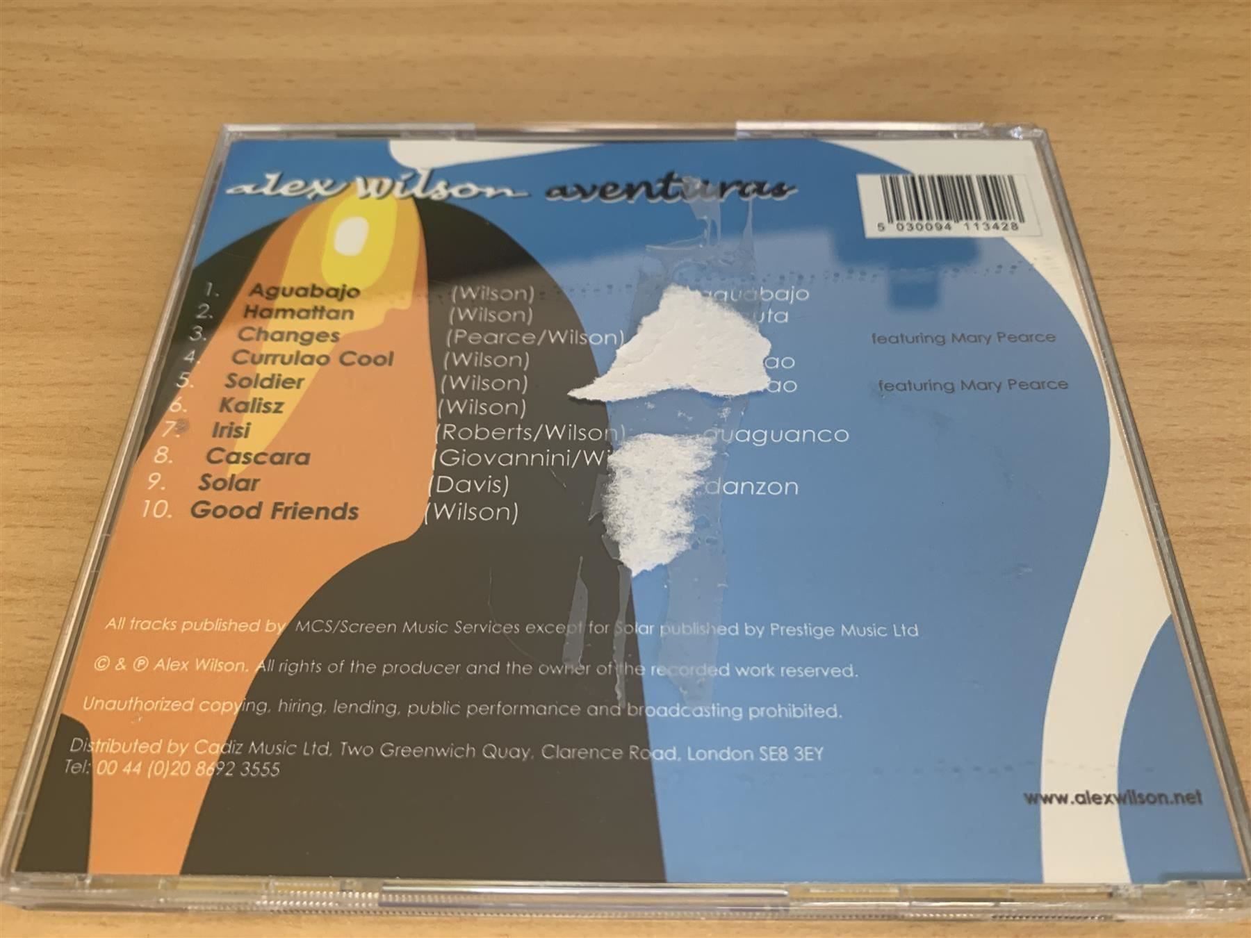 CDs: Alex Wilson – Aventuras – Gebraucht aus Rikon im Tösstal von Alpenmutz 1