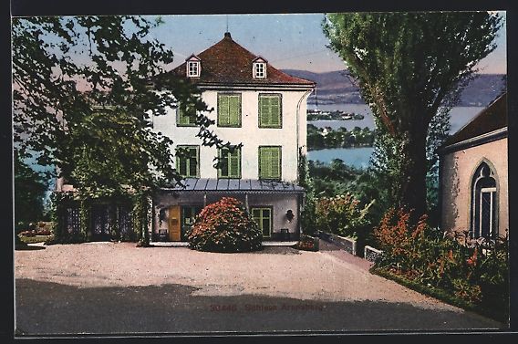 Cartoline postali: AK Arenenberg, Blick auf das Schloss – Usato da Berlin venduto da bartko-reher