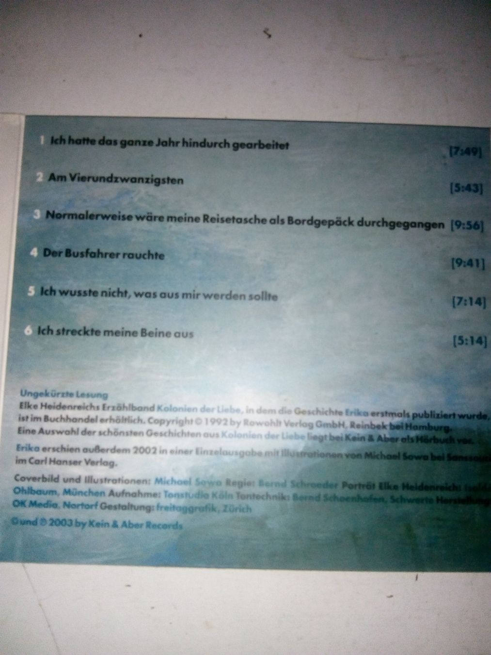 CDs: Elke Heidenreich - Erika oder der verborgene Sinn des Lebens – Gebraucht aus St. Gallen von elkapone 3