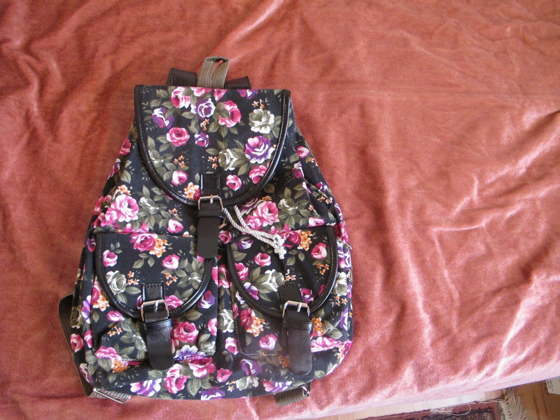 Rucksäcke: Damen Rucksack Blumenmuster neu – Neu (gemäss Beschreibung) aus Löhningen von Chimae67 4