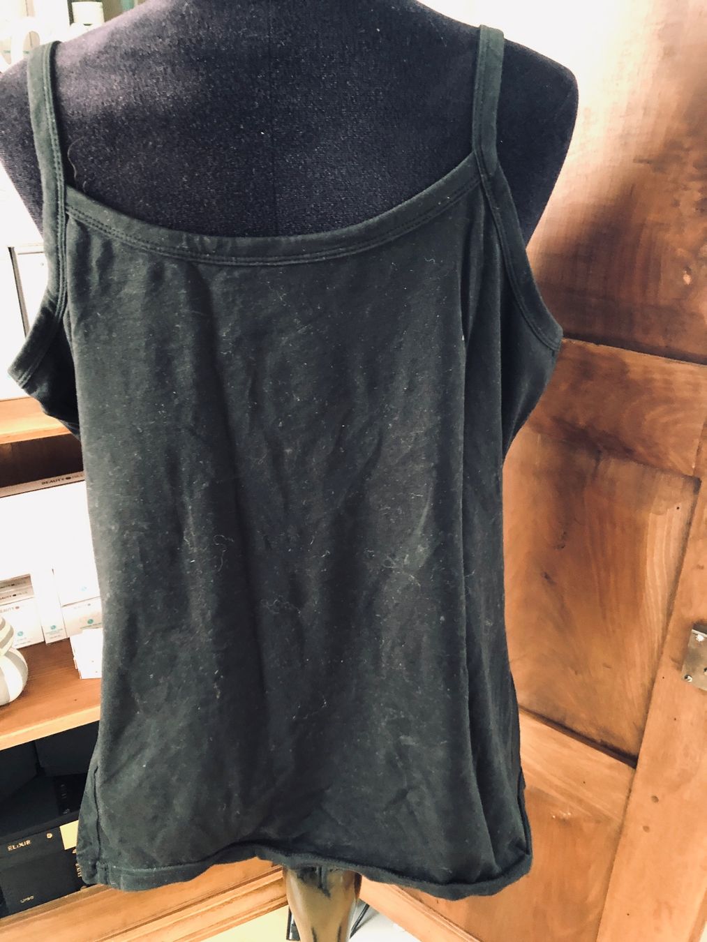 Top: 2er Set schwarze Damen Trägertops Gr. 44/ 46 – Usato da Arlesheim venduto da leyRum4.5 4