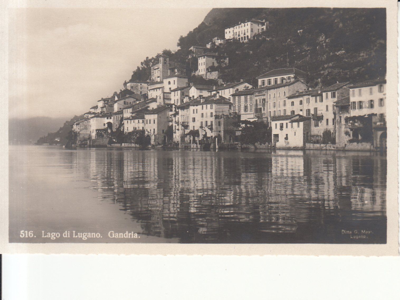 Cartoline postali: Gandria ca. 1930 – Usato da Bürglen TG venduto da StampGraf