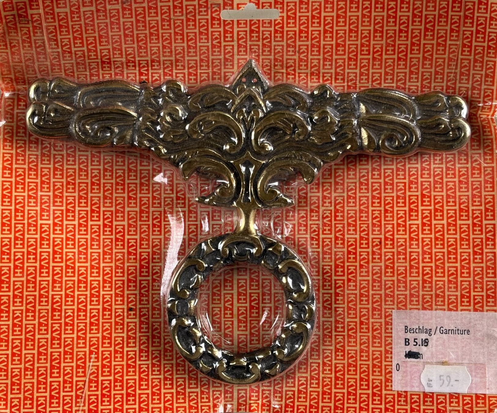 Ferramenta: ANTIKER MESSING BESCHLAG NEU & ORIGINALVERPACKT – Nuovo e nell'imballaggio originale da Ostermundigen venduto da wini63