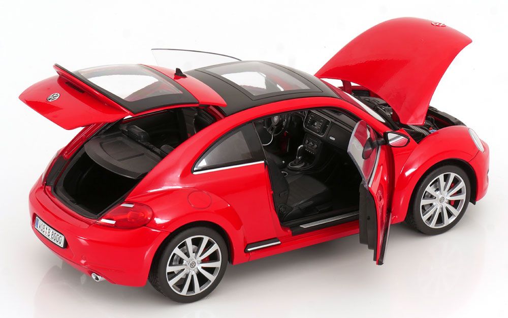 Volkswagen Modellini d'auto: VW NEW BEETLE 2012 ROT 1:18 WELLY – Nuovo e nell'imballaggio originale da Suhr venduto da Moebelsiralfred 3